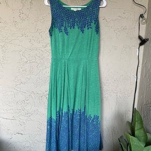 Boden Green and Blue Jersey Dress
